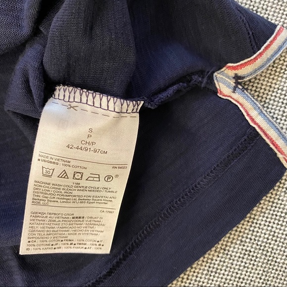 Banana Republic Men’s Slim Fit Blue Polo Shirt - Picture 6 of 7